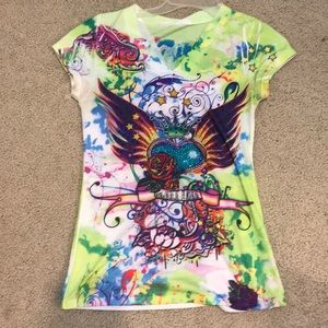 Colorful tee shirt “sweet love”
